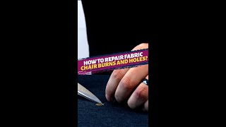 How To Repair Fabric Chair Burns And Holes [upl. by Analra]