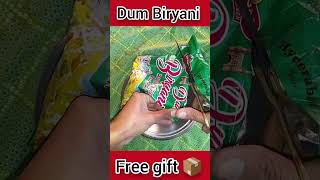 Dum biryani Free gift 📦 short youtubeshorts [upl. by Bunnie539]