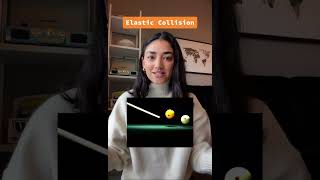 Explaining Elastic Vs Inelastic Collisions shorts [upl. by Itoc992]