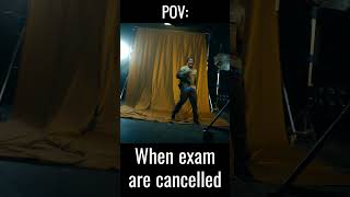 pov when exams are cancelled memes funny music shorts rap artist [upl. by Delgado]