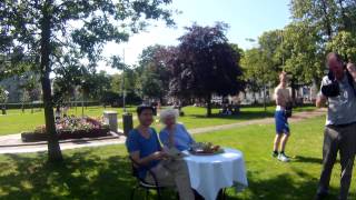 Fionnula Flanagan amp Roger Gual Photo Shoot  Eyre Square Galway [upl. by Ford540]