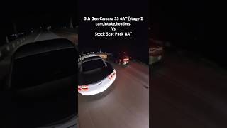 Cammed 5th Gen Camaro SS vs Stock Scat Pack Charger  Roll Race [upl. by Izogn445]