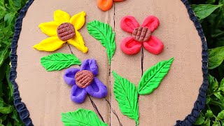 Clay flower vase making idea  clay art shots shotsfeed shotsvideo clayart [upl. by Yrakaz]