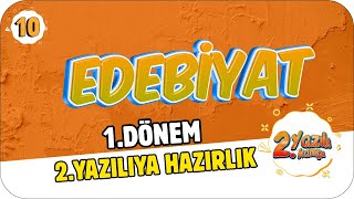 10Sınıf Edebiyat 1Dönem 2Yazılıya Hazırlık  2022 📝 [upl. by Montgomery140]