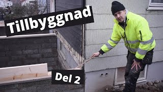 Tillbyggnad del 2 mur amp stomme och lite tvättsuga [upl. by Seditsira]