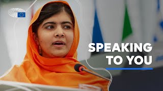 Malala Yousafzai speech on education  European Parliament [upl. by Prissie]