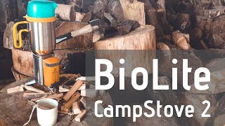 Easy Camping Flatbread Using the Biolite Campstove 2  Plus Biolite KettlePot amp CoffeePress [upl. by Aihsrop]