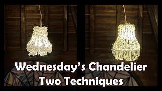 I made Wednesdays Chandelier one using plastic and the other metal [upl. by Adiv]