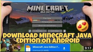 how to download Minecraft Java edition on Android [upl. by Thorr]