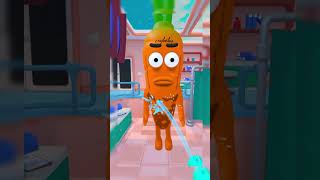 Banando a la zanahoria fruitsalon juegosvr comandosvr realidadvirtual humor oculusquest2 [upl. by Naitsirc]