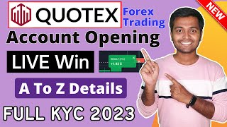 Quotex new account opening online  How To Open Quotex Trading Account  Quotex Trading Tutorial [upl. by Dobrinsky410]