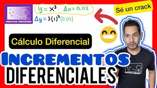 ✅​INCREMENTOS Y DIFERENCIALES Ejercicio 2 𝙎é 𝙪𝙣 𝙘𝙧𝙖𝙘𝙠😎​🫵​💯​ Cálculo Diferencial [upl. by Ahsatak320]