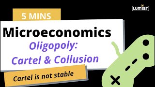 Oligopoly Cartel and Collusion Explicitly Explained in 5 MINS  Microeconomics Lumist [upl. by Orella547]