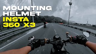 Motovlog Camera Insta 360 Helmet motocustom automobile 360camera vlog motovlog insta360 [upl. by Acinonrev]