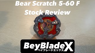 BeyBlade X BX37 Bear Scratch Stock Review [upl. by Anihtyc364]