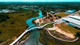 Drone Video of Noisette Creek Bridge Charleston SC [upl. by Nilram]