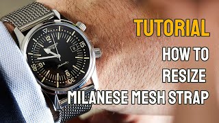 How To Install and Resize Milanese Mesh Strap [upl. by Beilul]