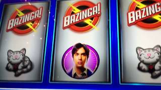 Aristocrat The BIG Big Bang Theory Slot Bazinga Bonus Wheel Big Win [upl. by Montana982]