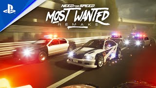 NFS Most Wanted 2024 Remake  Police Chase BMW M3 GTR [upl. by Dagmar]