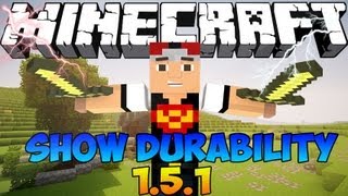 MinecraftDurabilidade MOD 151  Show Durability MOD 151 [upl. by Aneetsirk731]