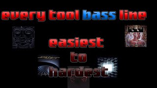 every Tool Bass line Ranked easiest the hardest [upl. by Aliuqet]