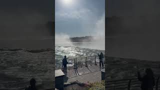 Visiting Niagara Falls niagarafalls waterfall [upl. by Bashemeth29]