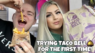 TRYING TACO BELL FOR THE FIRST TIME 🔔 [upl. by Siuqaj]