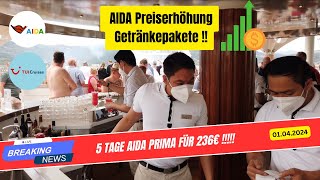 Preiserhöhungen bei AIDA amp Rückkehr der Mein Schiff 4 von der Karibik Aktuelle Kreuzfahrt News [upl. by Euqitsym]