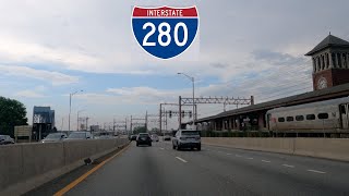 ⁴ᴷ⁶⁰ Driving Interstate 280 Essex Freeway from Newark NJ to Kearny NJ [upl. by Huntington]