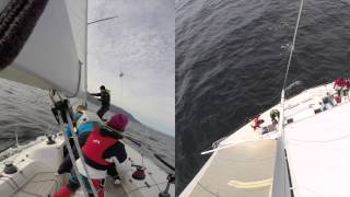 X35 sail Trening 15 04 2015 2  2 slag spinnaker setting og jibb [upl. by Arlin168]