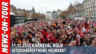 Alaaf 11112015  Impressionen HD KÖLN KARNEVAL Heumarkt  Sessionseröffnung Kölner Karneval [upl. by Otrepur]