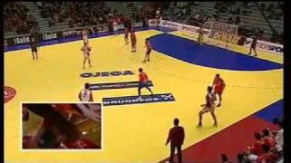 Handball Euro 2008 Hungary  Spain last 6 min [upl. by Crandell]