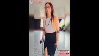 yt5s com Amputee lady adaptive crutches user life vs beautiful pageant contents 480p [upl. by Torry]