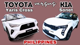 KIA SONET SX versus TOYOTA YARIS CROSS V CVT  Migoy Car Reviews [upl. by Sabsay662]