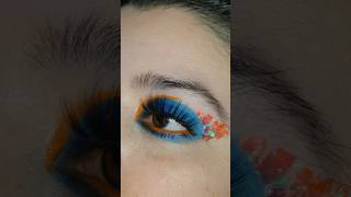 Electric eye eyemakeup eyemakeuptutorial youtubeshorts [upl. by Haidebez]