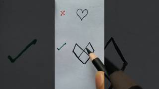 3d love drawing 3d art simple art art 3d easydrawing love sketch draw [upl. by Oicangi]