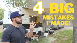 4 HUGE MISTAKES I Made While Remodeling My Camper Trailer [upl. by Trisa]