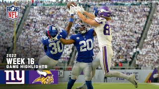 New York Giants vs Minnesota Vikings  2022 Week 16 Game Highlights [upl. by Leuqram]