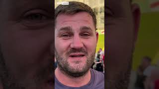 Brilliant reaction from English Football fans to Englands quarter final win over Switzerland [upl. by Lenahc]