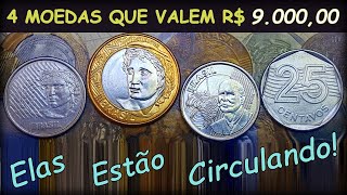 4 Moedas rarasquot e valiosas do Real que estão em circulação e tem alto valor para colecionadores [upl. by Tierza229]