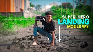 Super Hero Landing VFX Editing  Mobile VFX Editing  Capcut [upl. by Nanete]