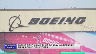 Report Boeing issues layoff notices to 400plus workers as it begins drastic cuts [upl. by Stich]