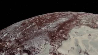 New Horizons Flyover of Pluto [upl. by Aicirtak]