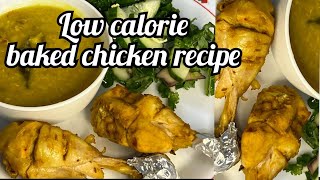 low calorie amp healthy baked chicken recipe  weight loss meal [upl. by Lrub]