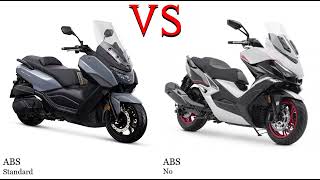 Sym Maxsym 400 vs Kymco Xciting 400i Test specification comparison [upl. by Karola921]