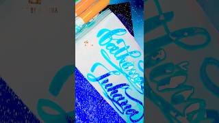 Hi quotFathima Juhanaquot  Brushpen calligraphy tutorial calligraphy art shortvideo [upl. by Deraj641]