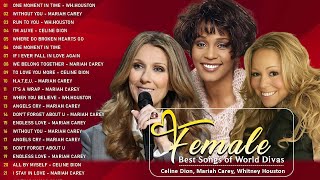 Mariah Carey Celine Dion and Whitney Houstons Greatest Hits of All Time 🎼Divas Songs [upl. by Nepil56]