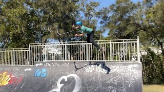 INSANE METAL HALFPIPE hidden street spot 😱 [upl. by Ahsiet998]