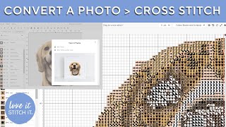 How to Easily Convert a Photo into a Cross Stitch Pattern [upl. by Ecirual]