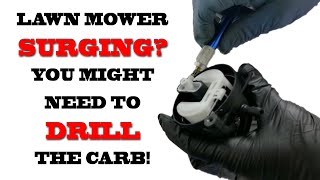 Lawn Mower With Bad Surging Problem [upl. by Dallas411]